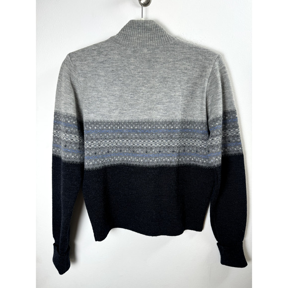 J Crew Vintage Y2K 100% Merino Wool Preppy Holiday Old Money Luxury Sweater M - Picture 8 of 11